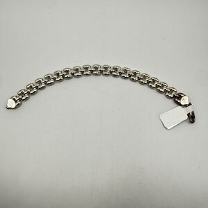 SALE! Unisex 7.25" Solid Sterling silver bracelet stamped 925 Italy!